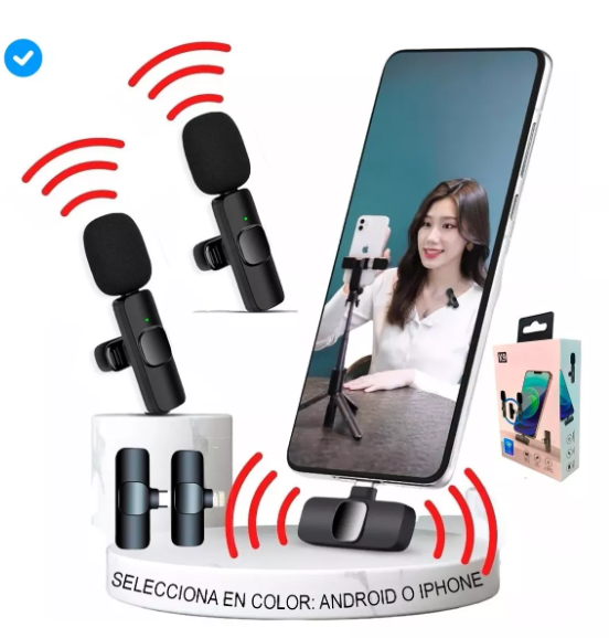 MICROFONO SOLAPA DOBLE TIPO C Y IPHONE.